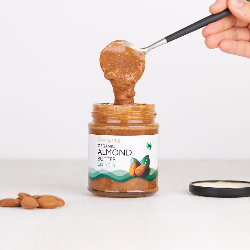 Clear Spring Organic Almond Butter Crunchy 170g