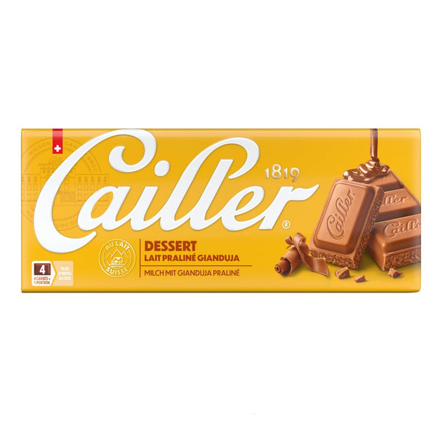 CAILLER DESSERT Gianduja milk chocolate and hazelnuts Tab 100g