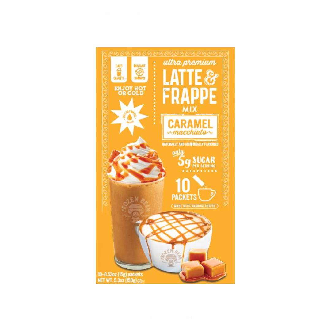 Frozen Beans Caramel Macchiato Latte and Frappe Mix 10 sticks 15g (150g)