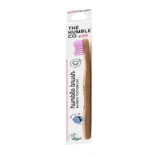 Humble Bamboo Toothbrush Kids Mixed Colors Ultra Soft Packet