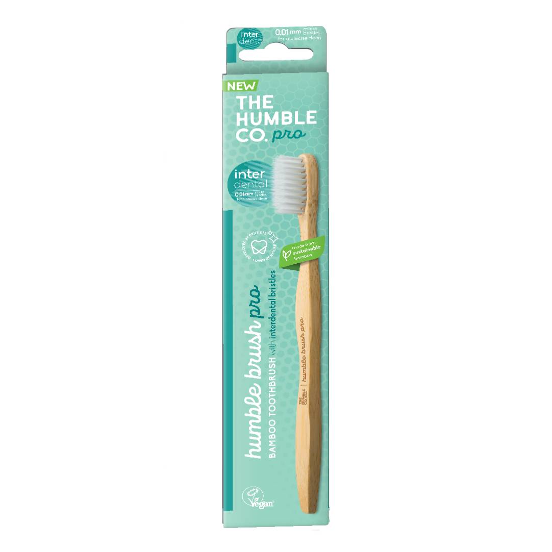 Humble Bamboo Toothbrush Pro With Interdental Bristles Adult Soft Packet