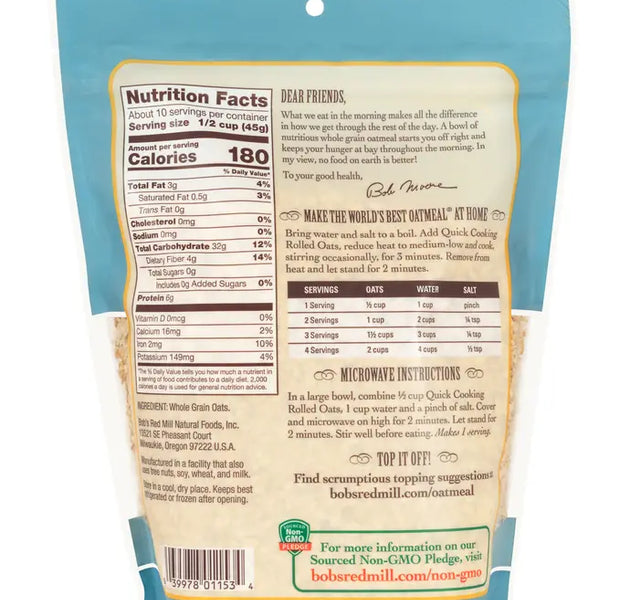 BRM Oats Rolled Quick 32oz