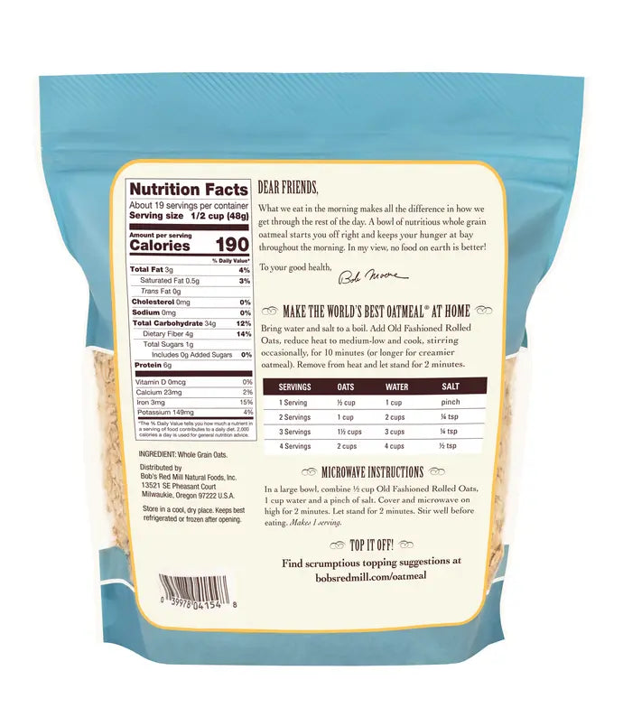 BRM Oats Rolled Regular Old Fashion 32 oz