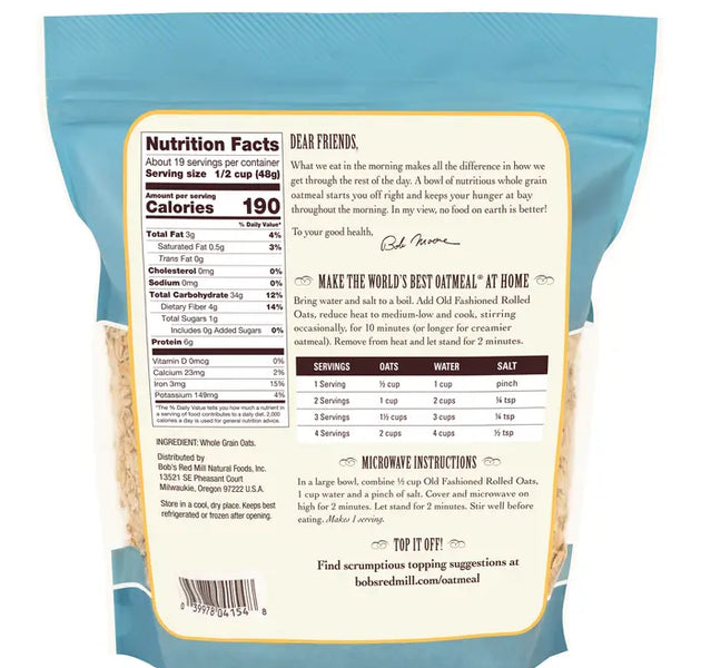 BRM Oats Rolled Regular Old Fashion 32 oz