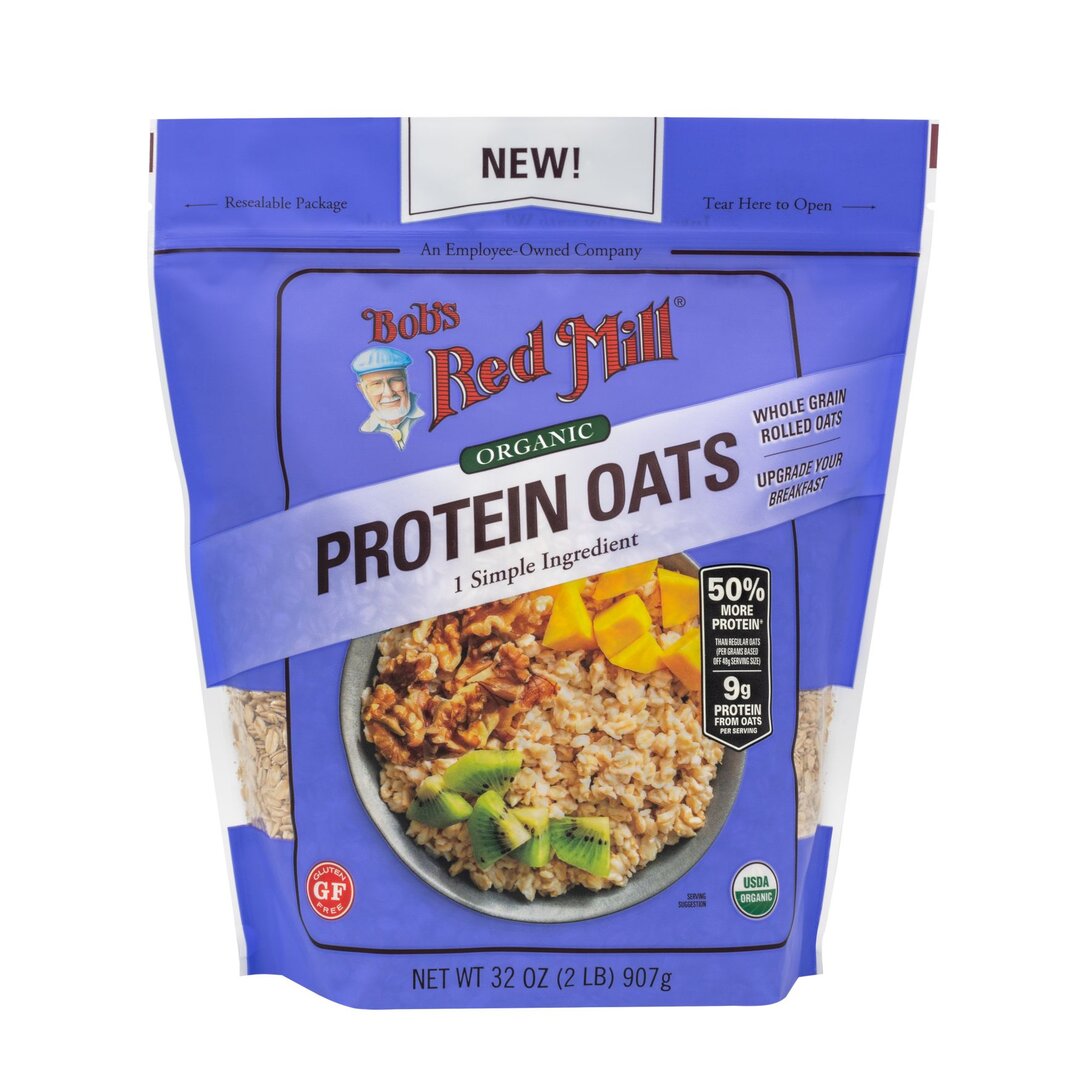 BRM Organic GF Protein Rolled Oats 32 OZ