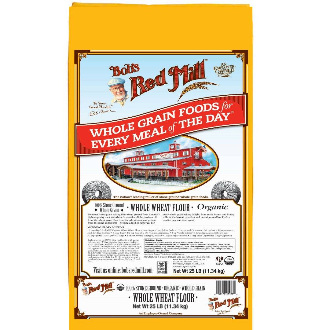 BRM Organic Whole Wheat Flour 25LB