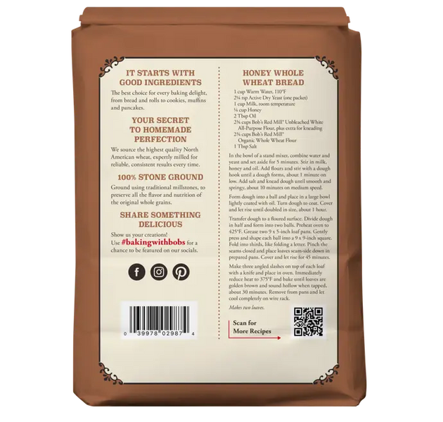 BRM Organic Whole Wheat Flour 5LB