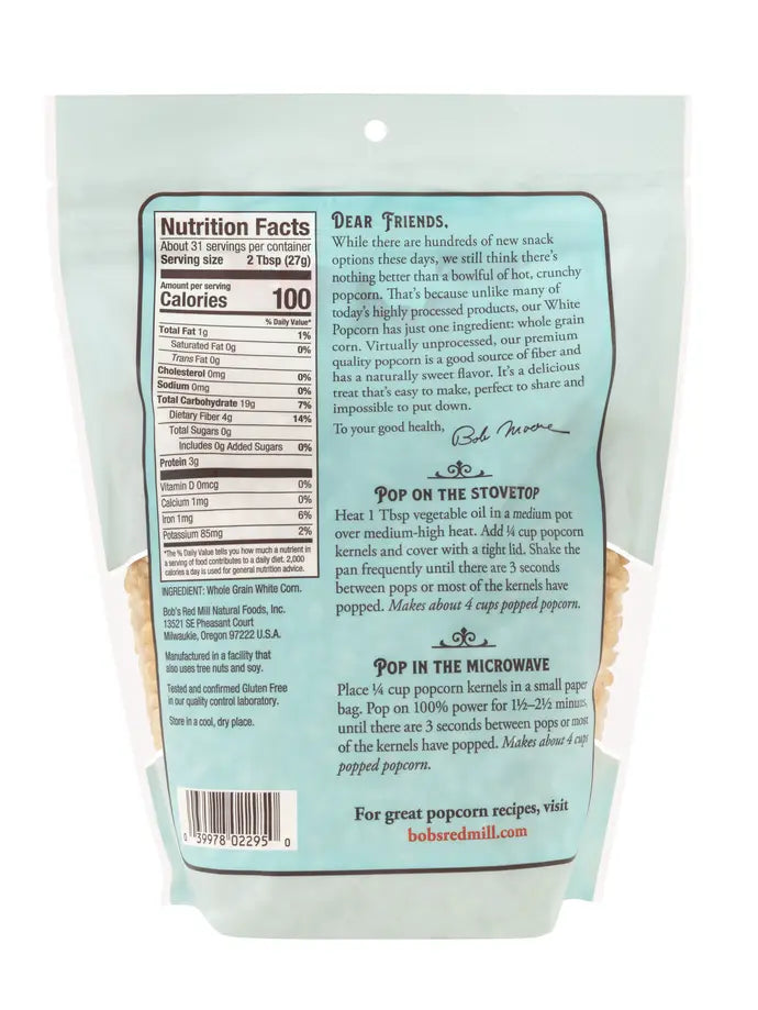 BRM GF Popcorn White 30 Oz