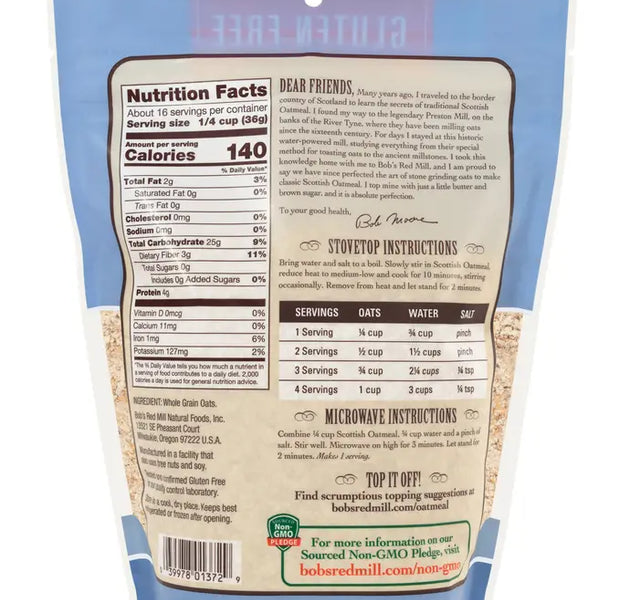 BRM GF Scottish Oatmeal 20 OZS