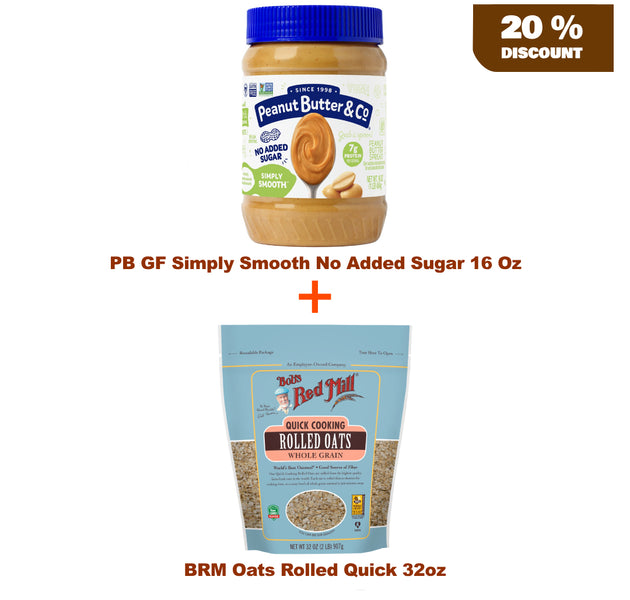 PB Simply Smooth &  BRM Quick Oats Bundle