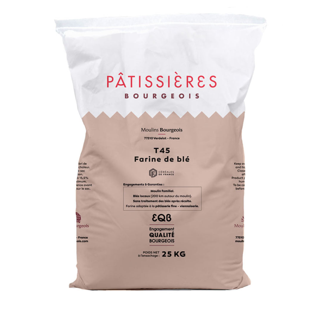 Moulins Bourgeois Wheat Flour T45 For Pastry 25Kg