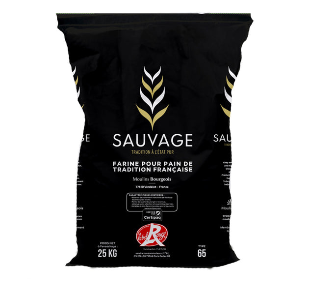 Moulins Bourgeois Wheat Flour T65 Tradition La Sauvage 25Kg