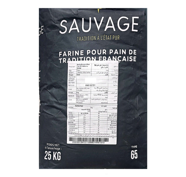 Moulins Bourgeois Wheat Flour T65 Tradition La Sauvage 25Kg