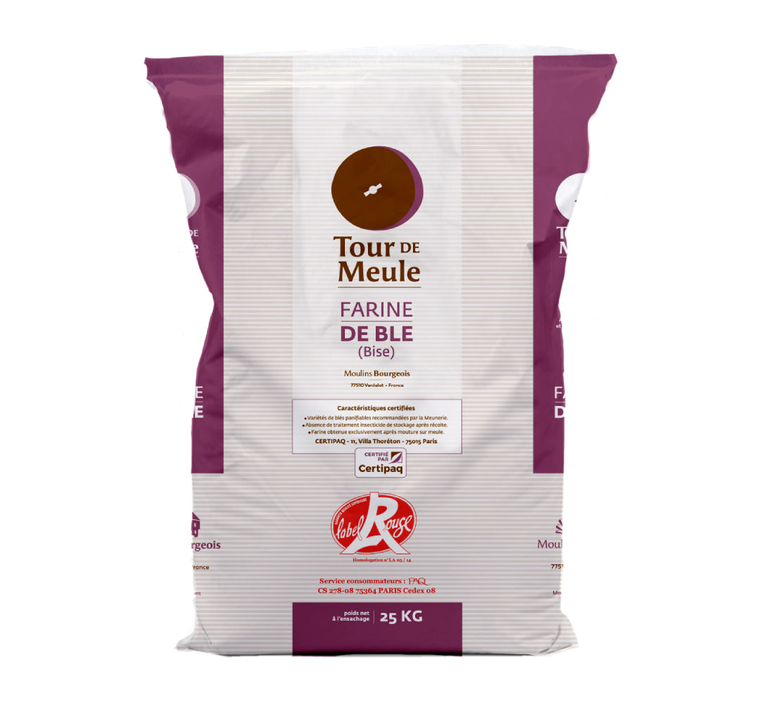 Moulins Bourgeois Wheat Flour T80 Stone Ground 25Kg