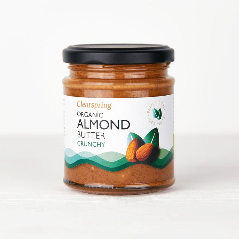 Clear Spring Organic Almond Butter Crunchy 170g