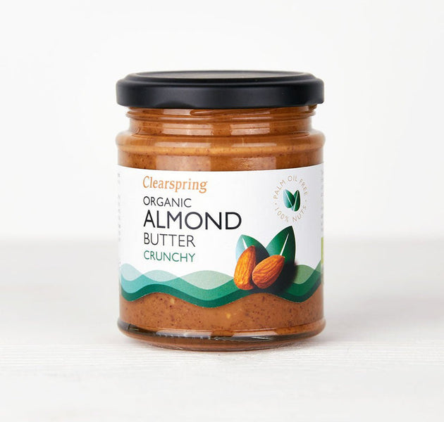 Clear Spring Organic Almond Butter Crunchy 170g