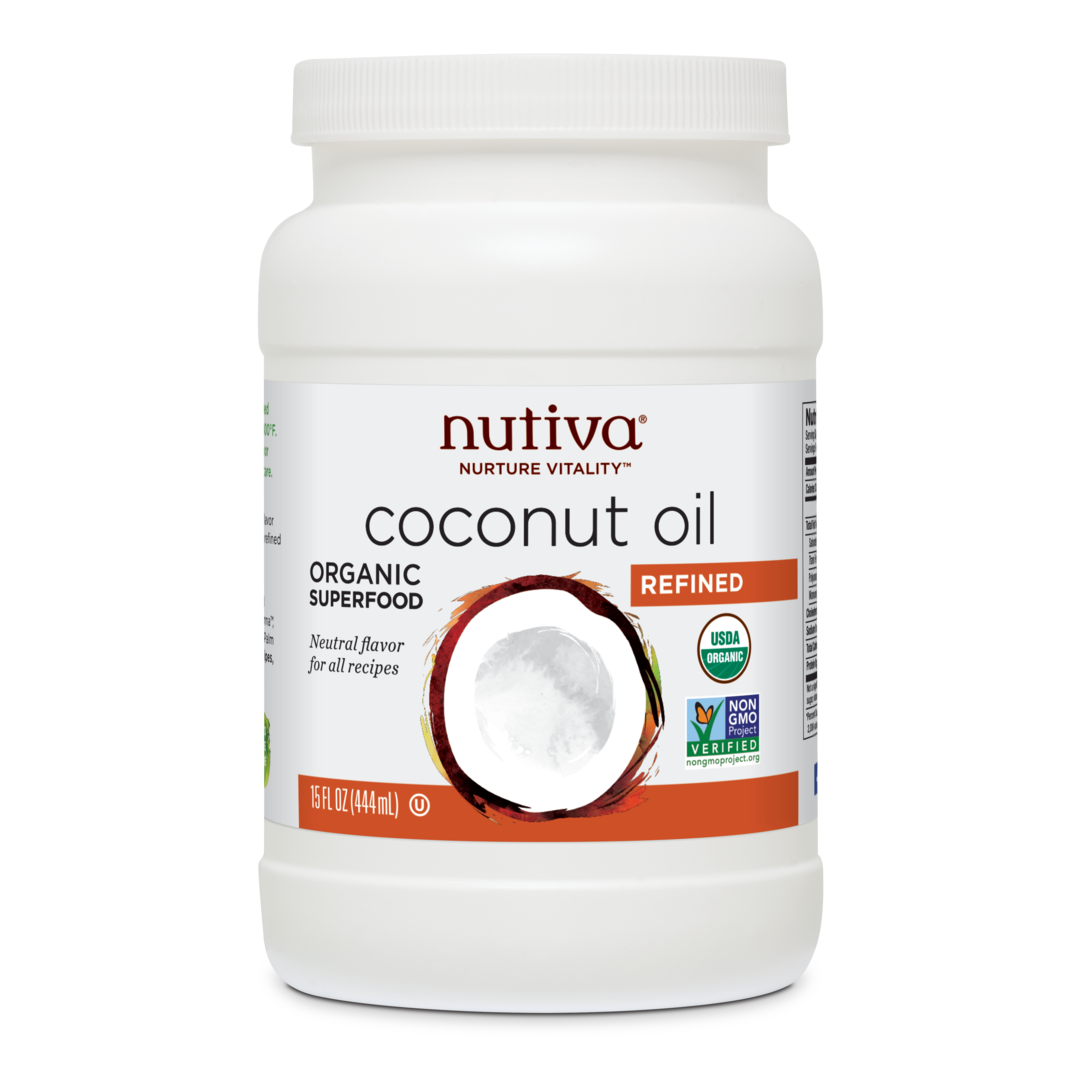 Nutiva Organic Refined Coconut Oil 15 OZS