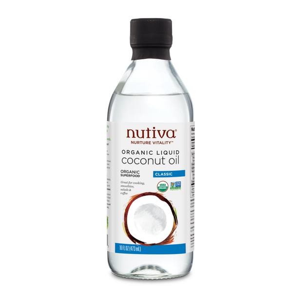 Nutiva Organic Liquid Coconut Oil Classic 16 Oz