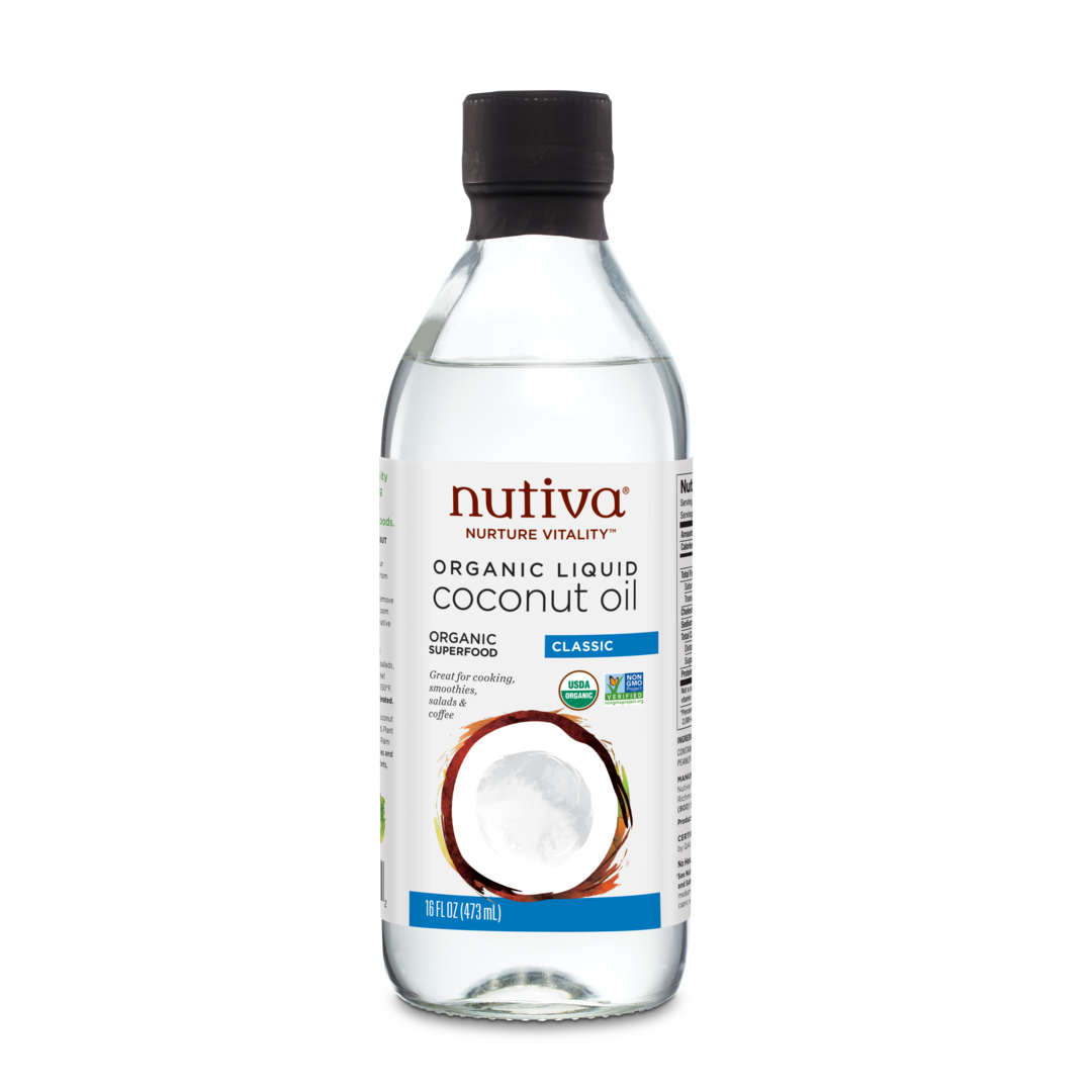 Nutiva Organic Liquid Coconut Oil Classic 16 Oz