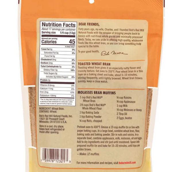 BRM Wheat Bran 8 OZS