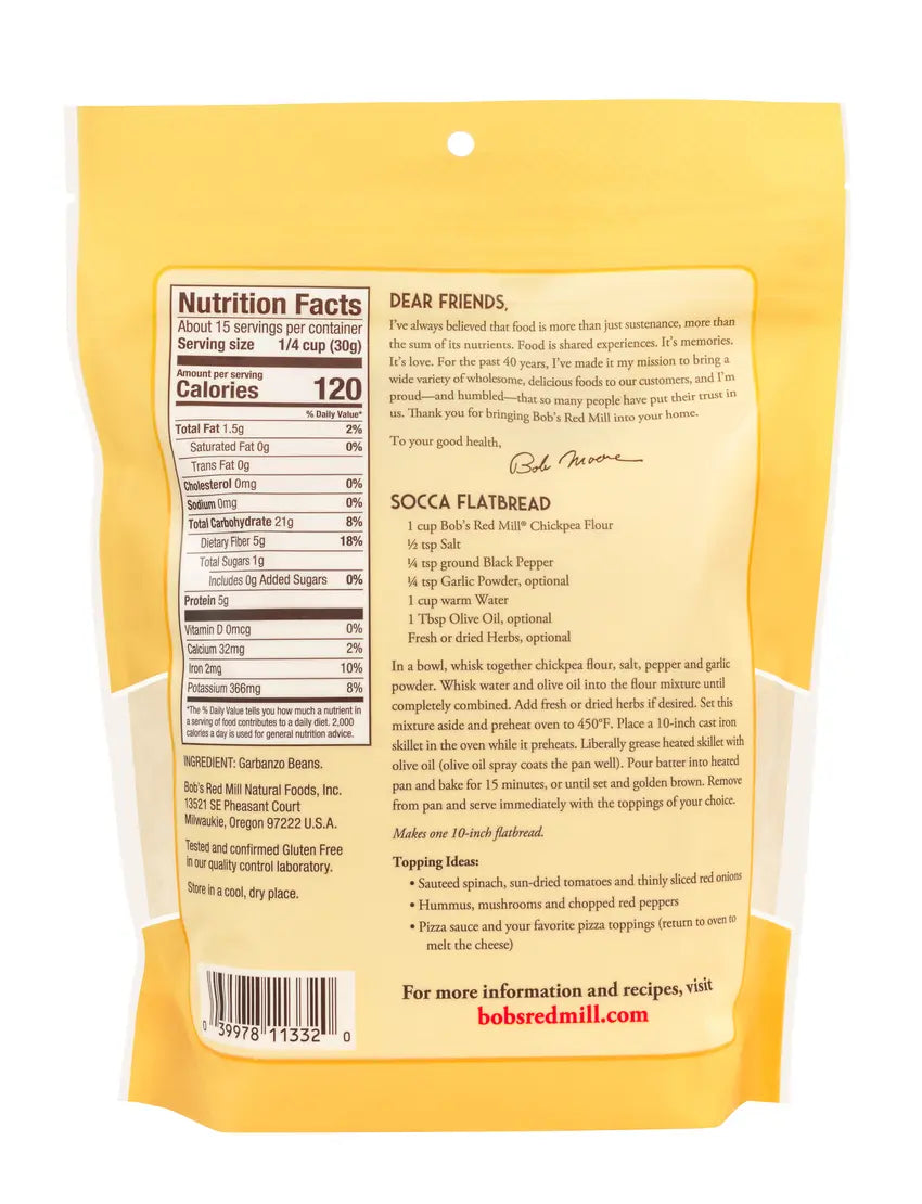 BRM GF Garbanzo Bean Chickpea Flour 16 OZ