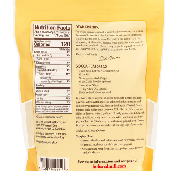 BRM GF Garbanzo Bean Chickpea Flour 16 OZ